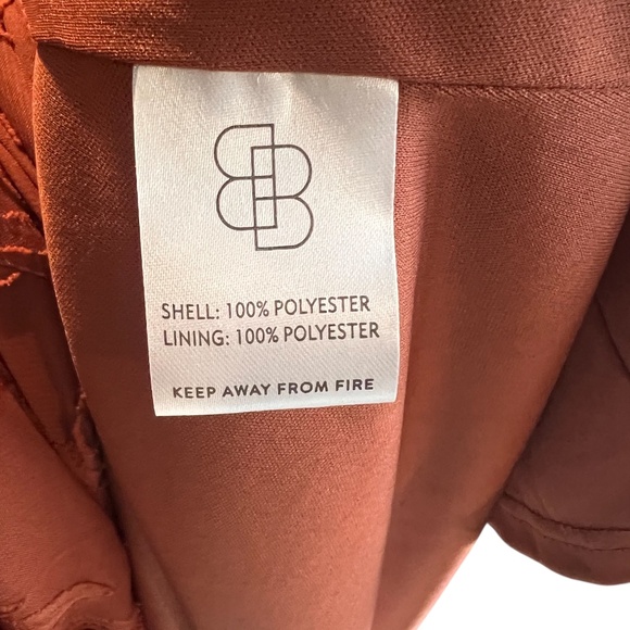 Baltic‎ Born Chiffon Textured Long Sleeve Floral Women's Maxi Dress In Rust, NWT - Picture 11 of 11